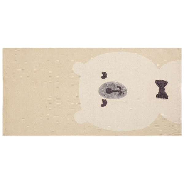 Kinderteppich SIMAU Beige 80 x 150 cm Baumwolle