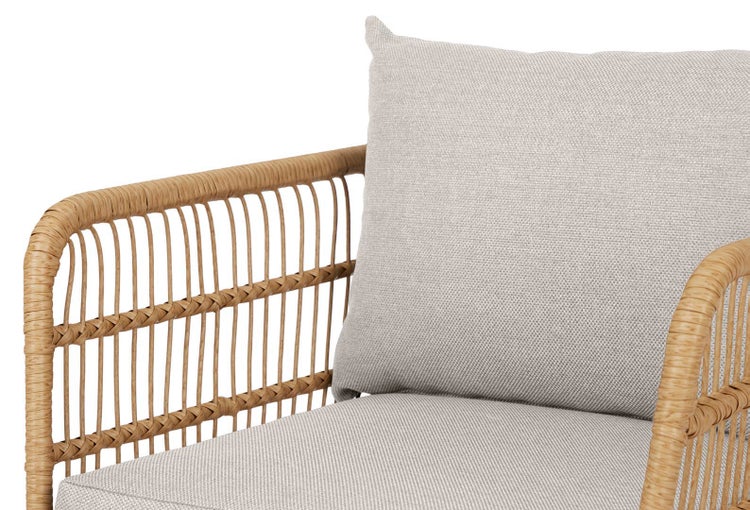 Nina Gartenstuhl inkl. Auflage, beige. 2er Set