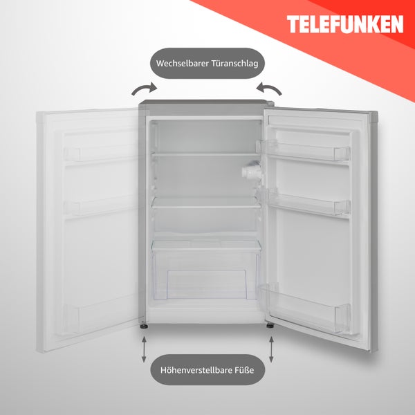 Telefunken CF-31-121-S Kühlschrank ohne Gefrierfach Freistehend 90 L Gesamt-Nutzinhalt Temperaturregelung