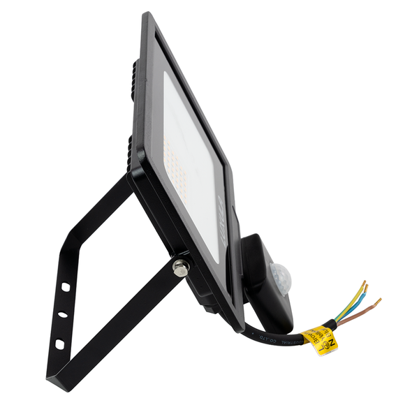 LUXULA LED Außenstrahler mit Bewegungsmelder 30W Strahler 4000K Neutralweiß 3000lm Fluter Schwarz IP65