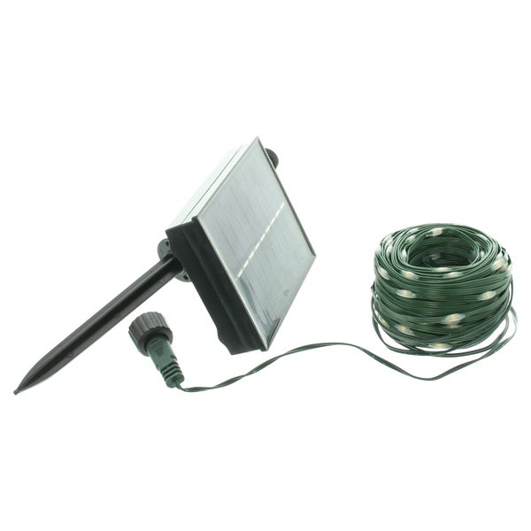 FRANK FLECHTWAREN | LED-Lichterkette Solar, KUNSTSTOFF, L: 20 m, 1 m Zuleitung