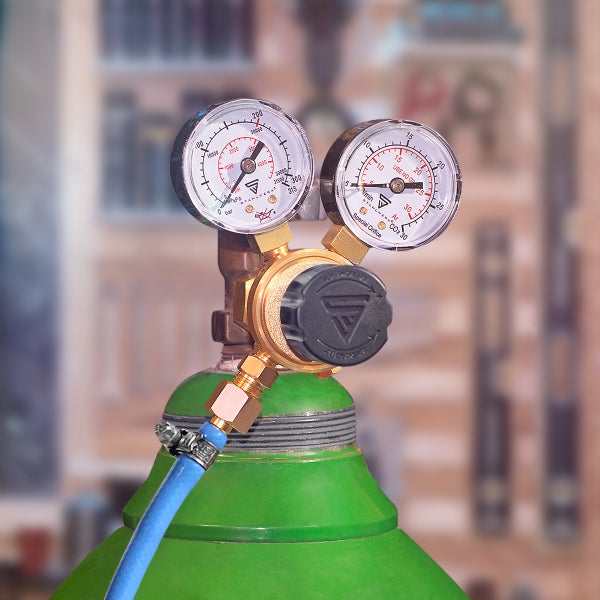STAHLWERK Mini Druckminderer Druckregler 200 Bar für Argon CO2 Mix