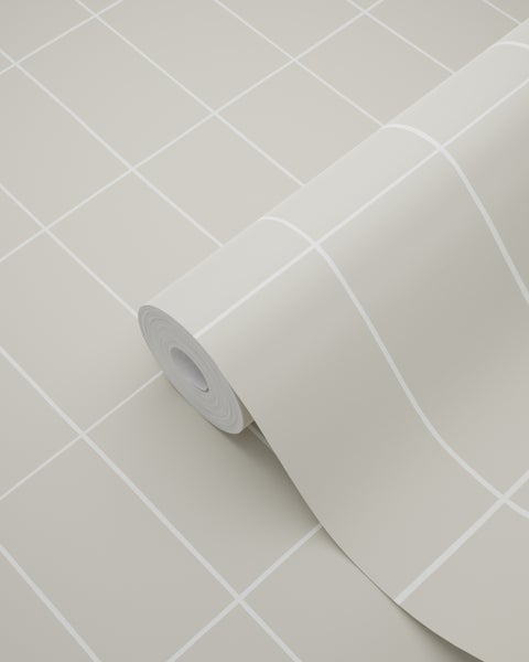 Tapetenrolle mit geometrischem Karomuster