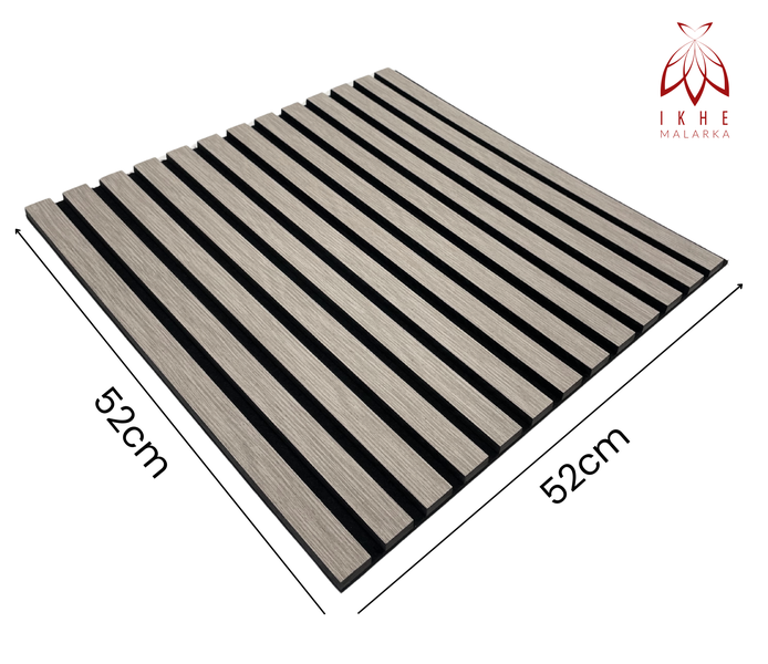 2 Stück 0,54m² / Lamellen 3d Paneele Holz Wandpaneele Deckenpaneele Dekoren/schalldämmung - PET Filz 6mm und MDF 9mm (11002C)