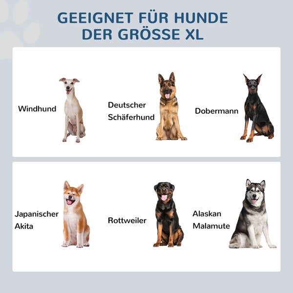 PawHut Hunde Fressnapf mit Staumraum 2 Näpfen Futterstation Edelstahlnapf Katzenapf Edelstahl Grau 60 x 30 x 41 cm