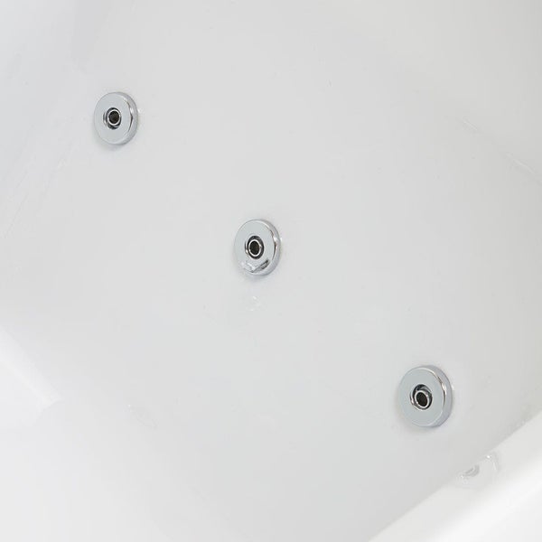 Detailaufnahme einer Whirlpoolwanne mit Düsen