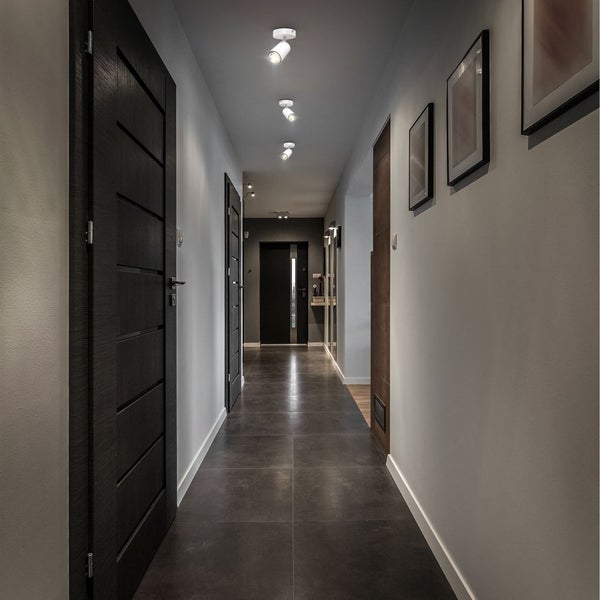 Wandlampe - schwenkbar, GU10 Fassung, max. 9W, weiß