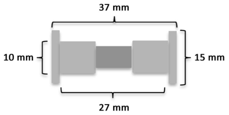 Ersatzteile Teakmöbel Ersatzschraube Messing/Edelstahl Hülsenschraube 37-mm