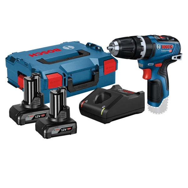 Bosch Akku-Schlagbohrmaschine GSB 12V-35 / 2x 4,0 Ah Akku + Ladegerät in L-Boxx