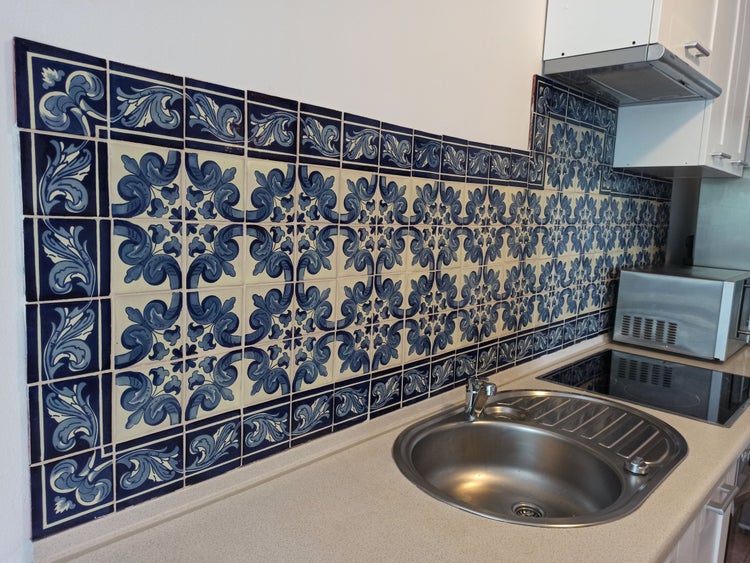 Mexikanische Mosaik Fliesen Mariposa - Handgefertigte Keramikmosaik für Bad, Küche | Keramikfliesen-Packung enthält 30 Wandfliesen 10,5x10,5 cm