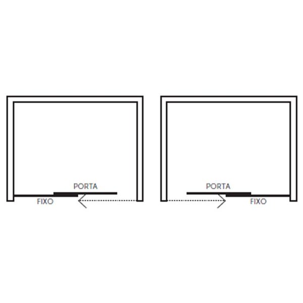 Schema einer Schiebetürinstallation