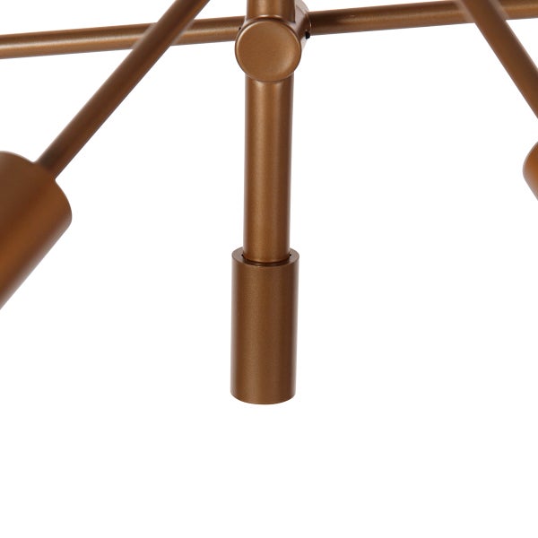 Detailansicht einer Deckenleuchte mit Lampenarmen