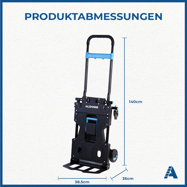 ALDORR 2-in-1 faltbarer Trolley und Transporttrolley
