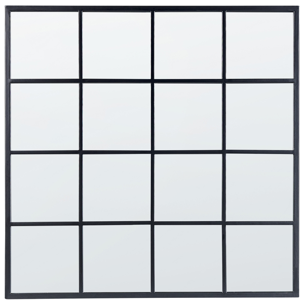 Wandspiegel BLESLE 78 cm 78 cm Metall Schwarz