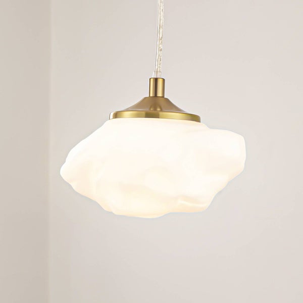 Lindby Pendelleuchte Piatra (Modern) in Weiß aus Glas (1 flammig, G9) - Hängelampe Esstischlampe Hängeleuchte Wohnzimmerleuchte