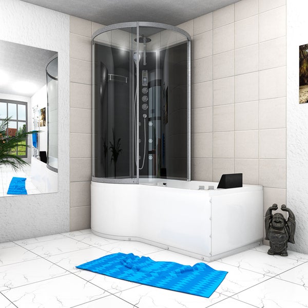 Whirlpool Wanne Duschkabine sw K50-R33-WP 100x170
