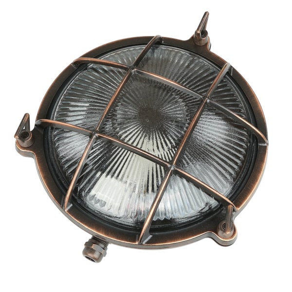 Runde Deckenleuchte mit Gitter