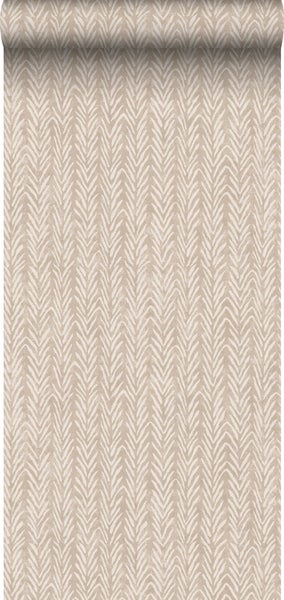 Sanders und Sanders Tapete Zickzack-Motiv Beige - 53 cm x 10 m - 640506