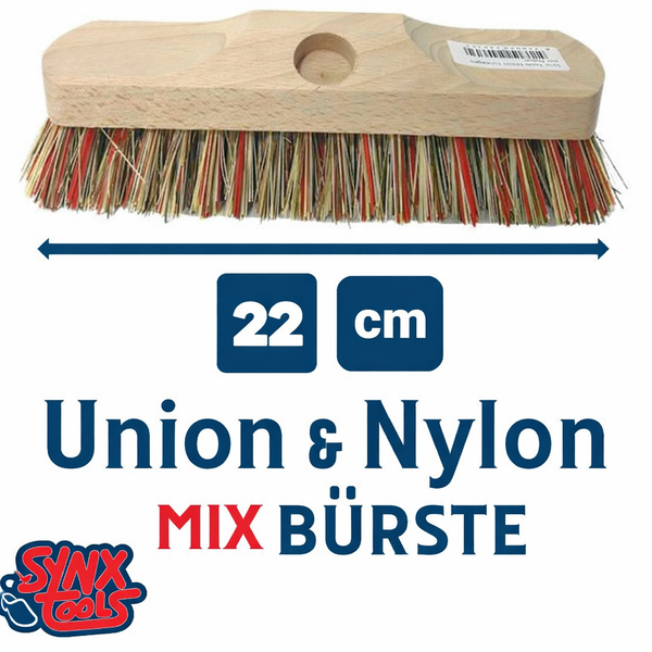 Bürste mit Union und Nylon Borsten, 22 cm