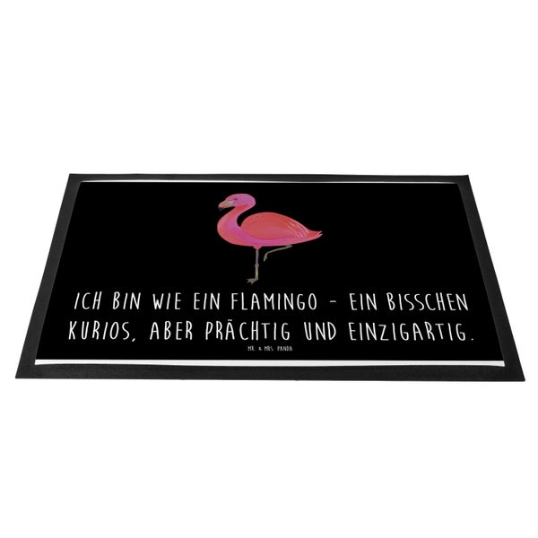 Mr. & Mrs. Panda 40 x 60 cm Fußmatte Flamingo Classic - Schwarz