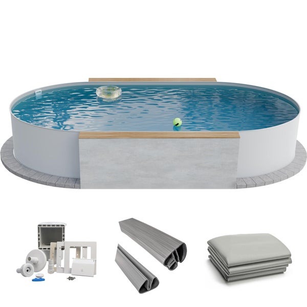 Ovalpool Set mit Zubehör