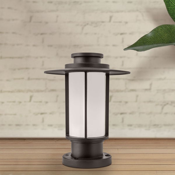 LED Außenleuchte Wegeleuchte 24x30cm Mokka