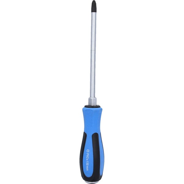 BRILLIANT TOOLS Schraubendreher Kreuzschlitz mit Schlagkappe PH3 x 150 mm - BT031047