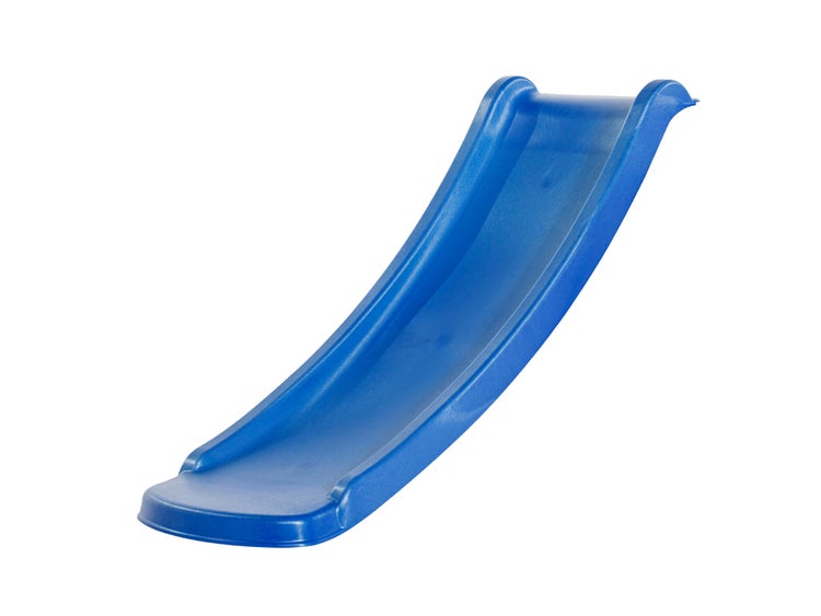 Blaue Wellenrutsche aus Kunststoff für Spieltürme und den Garten.