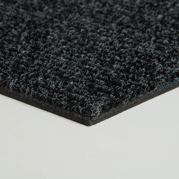 Nadelfilz Teppichfliesen anthrazit Nadelvlies Teppichboden als Fliesen in 50x50 cm Schatex Filzfliesen selbstliegend in Grau ideal für Büro