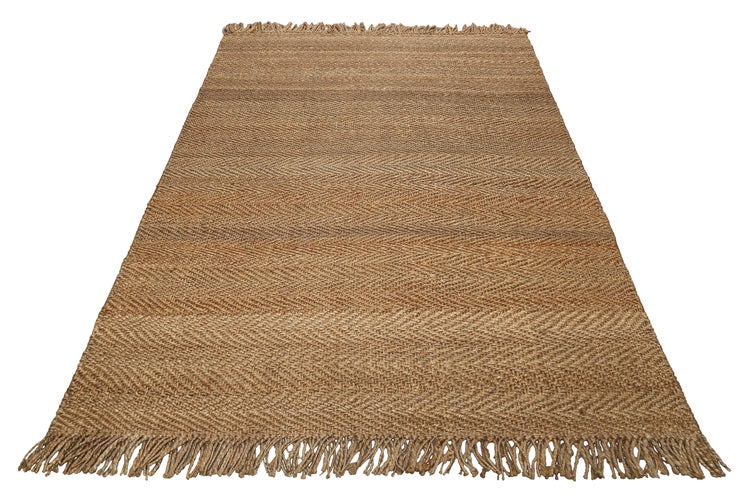 Dhurry Jute-Teppich – handgewebt, schwer, strukturiert 80x150 cm