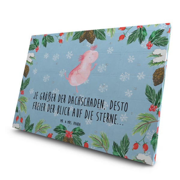 Mr. & Mrs. Panda Tee Adventskalender Axolotl Tanzen - Blau Pastell