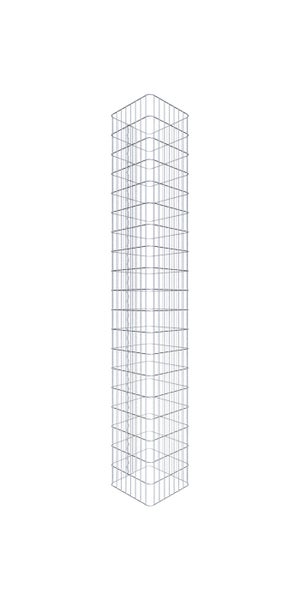 Gabionensäule 42 x 42 cm, MW 5 x 10 cm eckig - Höhe: 1,90 m
