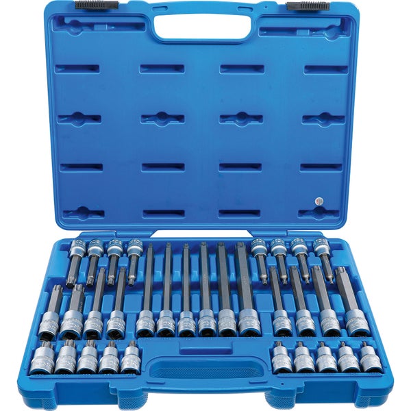 BGS Bit-Einsatz-Satz Antrieb Innenvierkant 12,5 mm (1/2) TP-Profil (für Torx Plus) TP20 - TP70 32tlg. - 5190