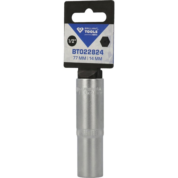 BRILLIANT TOOLS 1/2 Sechskant-Stecknuss lange Ausführung 14 mm - BT022824