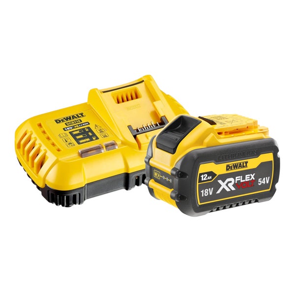 DeWalt Akku Ladegerät Set mit Flexvolt 18 Volt und 54 Volt Lithium Ionen Akku