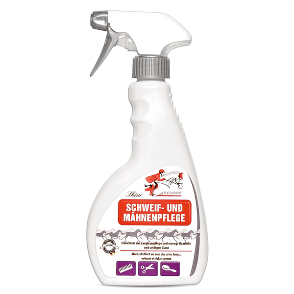 Schweif- & Mähnenspray für Pferde – Entwirrungsspray für geschmeidiges Langhaar – Glanzspray gegen Knoten & Filz – Pflegt & schützt Mähne & Schweif