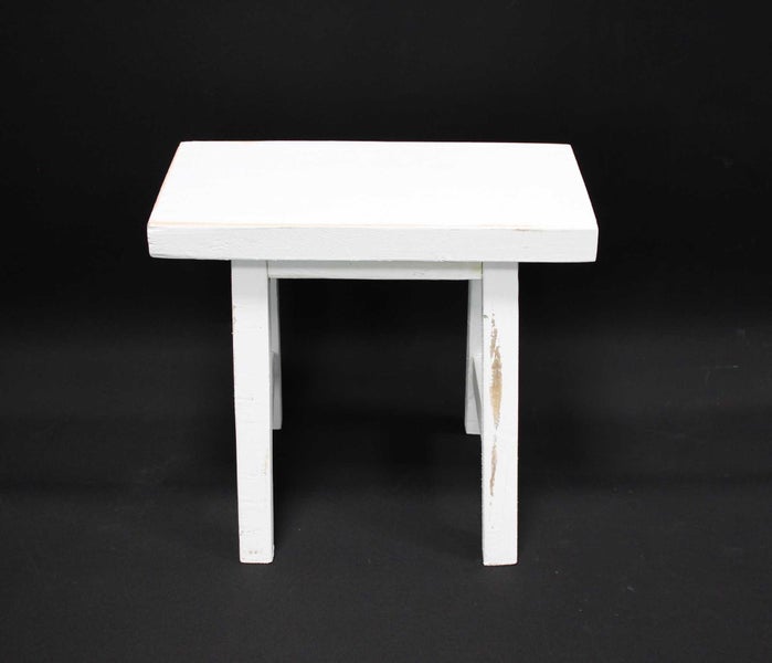 FRANK FLECHTWAREN | Hocker Used-Look, HOLZ, 36 x 25 x 31 cm