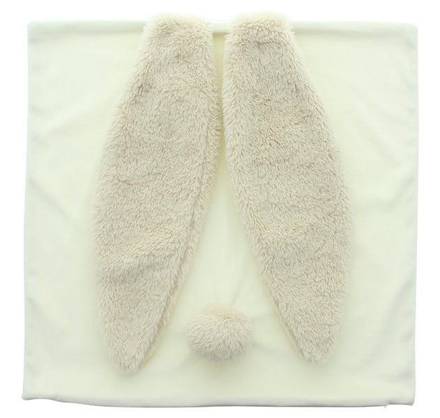 FRANK FLECHTWAREN|Kissenhülle Hasenöhrchen, 45 x 45 cm, POLYESTER