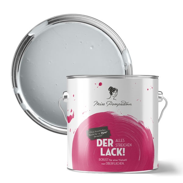 Farbeimer der Marke Miss Pompadour, geöffnet