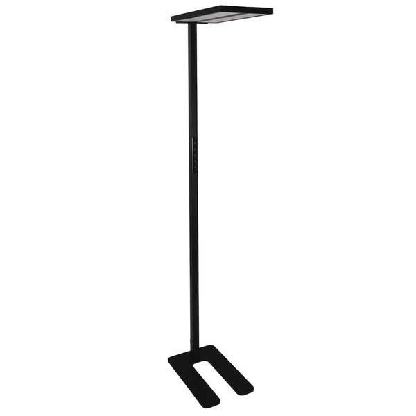 Stehleuchte mit rechteckigem Leuchtenkopf und Fuß