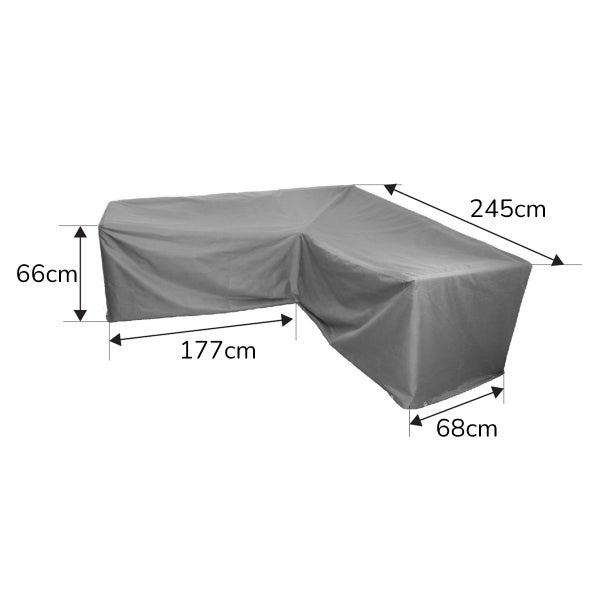PegasoMarine Schutzhülle 245x245x66 cm für Lounge-Ecke Wetterfeste Abdeckung für Gartenmöbel