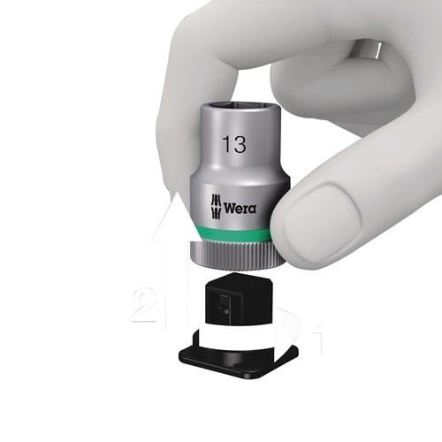 Wera Steckschlüsselaufsatz wird eingesetzt