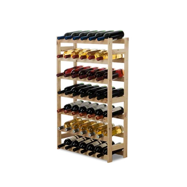 PROREGAL Weinregal Pinotwine HxBxT 102 x 63 x 25 cm 42 Flaschen Massives Kiefernholz Natur Unbehandelt