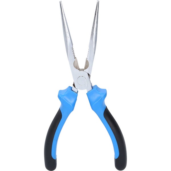 Spitzzange mit blau-schwarzem Griff