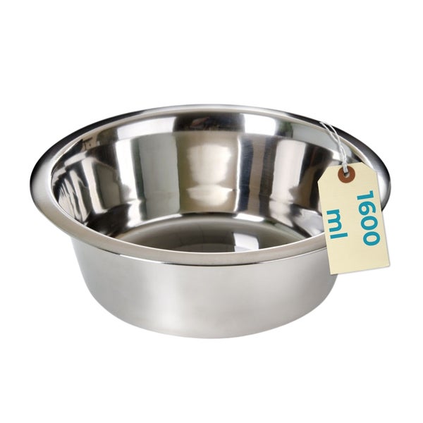 Edelstahlnapf mit einem Fassungsvermögen von 1600 ml