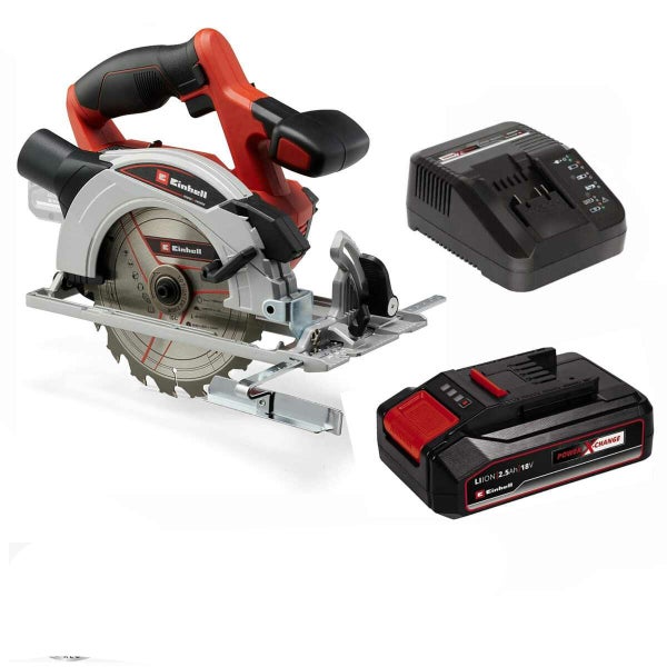 Einhell Akku Handkreissäge mit Ladegerät und 18 Volt Lithium Ionen Akku