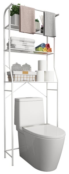 Bad WC Toilette Überbau Schrank Tubas Weiß