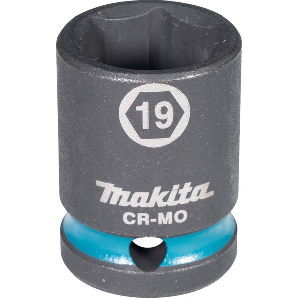 Makita Steckschlüssel aus Chrom-Molybdän mit der Schlüsselweite 19