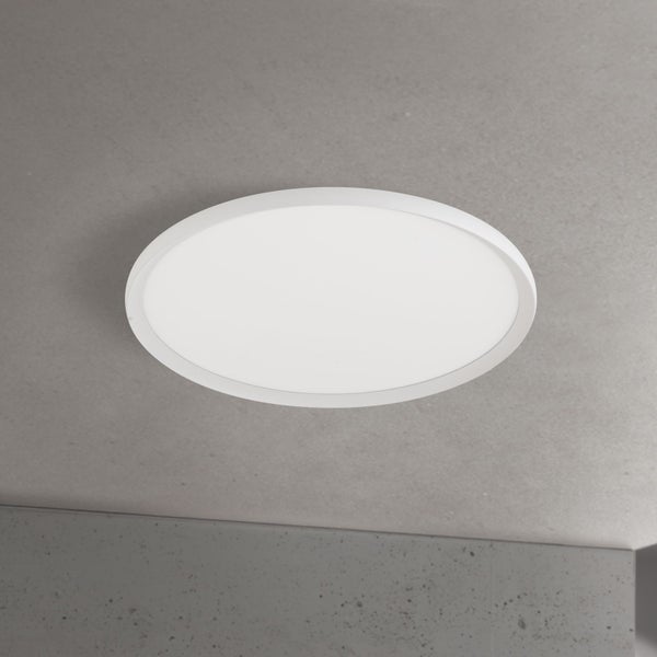 Weiße runde Deckenleuchte