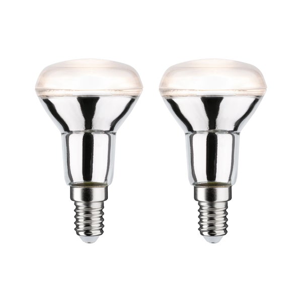 Standard 230V LED Reflektor R50 E14 2er-Set 2x420lm 2x5W 2700K Silber